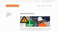 Desktop Screenshot of industrialstickerstore.com